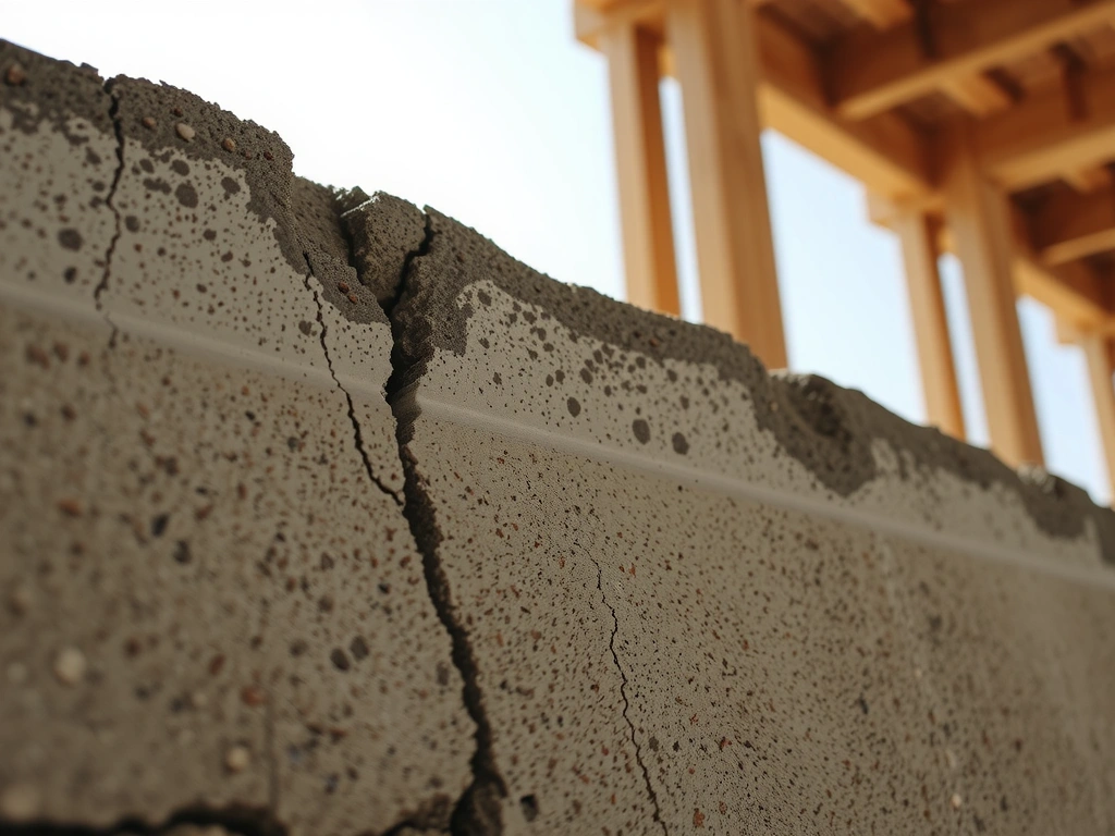 Detail pohledového betonu